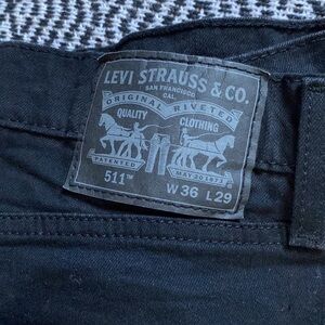 Levi’s black 511 36/29